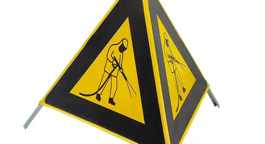 What are the risks of high pressure water jetting?